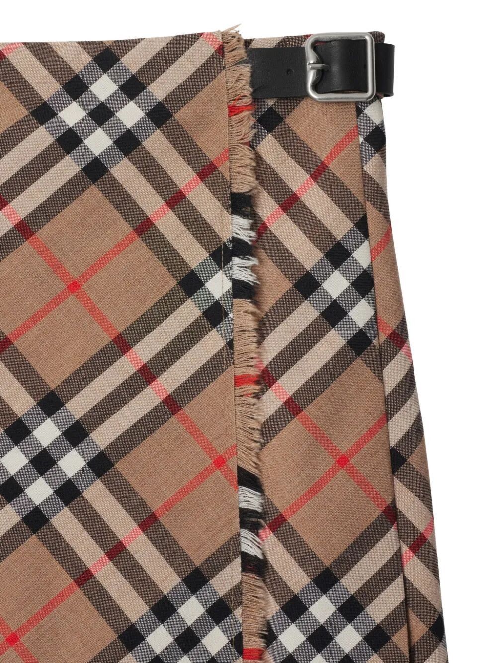 Burberry CHECK WOOL BLEND MINI SKIRT Size 27" / US 4 / IT 40 - 2 Thumbnail