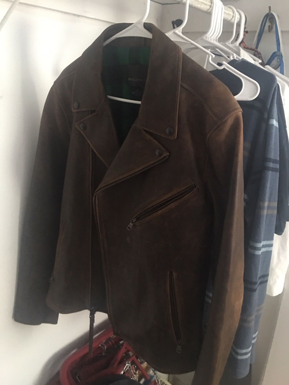 Banana Republic Banana Republic x Kevin Love brown leather jacket Grailed