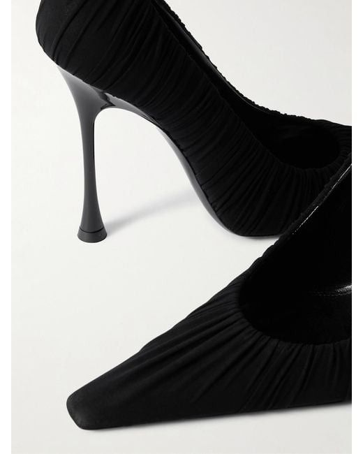 Saint Laurent Paris Emmanuelle Ruched Tulle Pumps Size US 8 / IT 38 - 2 Thumbnail