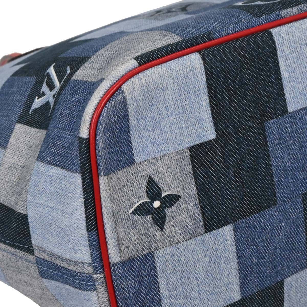 Louis Vuitton Louis Vuitton Neverfull Tote Damier and Monogram Patchwork Denim Size ONE SIZE - 7 Thumbnail