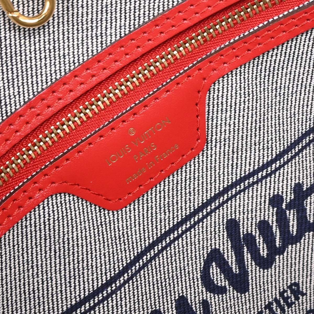 Louis Vuitton Louis Vuitton Neverfull Tote Damier and Monogram Patchwork Denim Size ONE SIZE - 4 Thumbnail