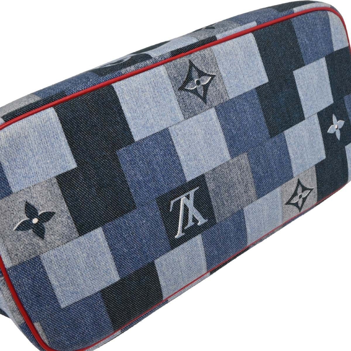Louis Vuitton Louis Vuitton Neverfull Tote Damier and Monogram Patchwork Denim Size ONE SIZE - 8 Thumbnail