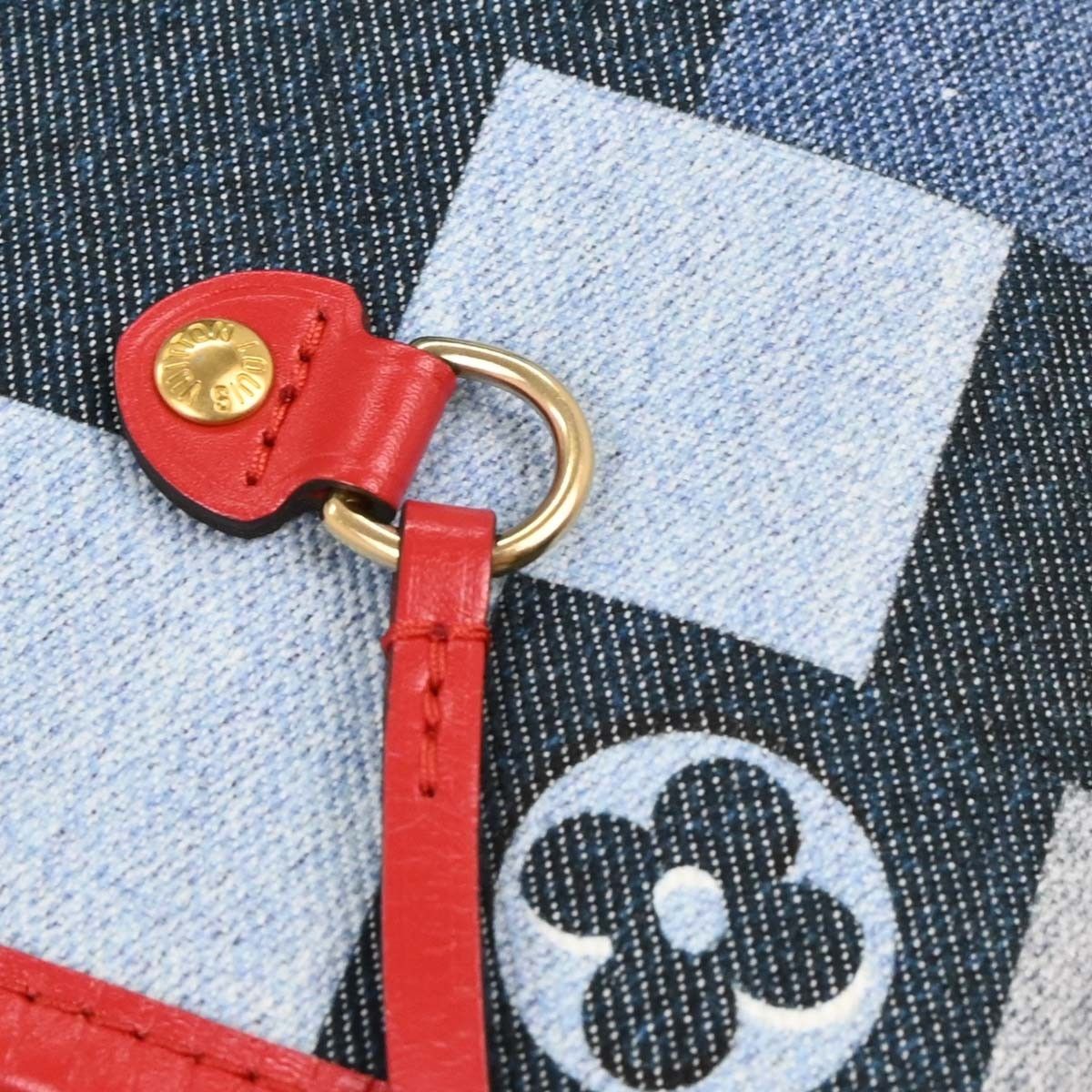 Louis Vuitton Louis Vuitton Neverfull Tote Damier and Monogram Patchwork Denim Size ONE SIZE - 9 Thumbnail