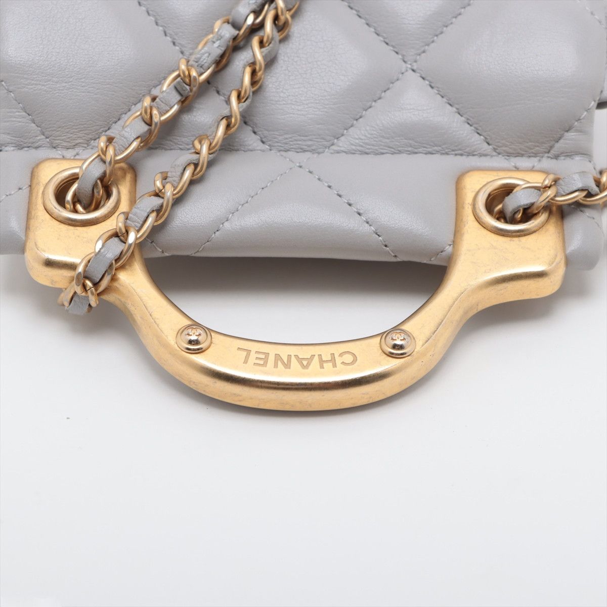 Chanel Chanel Lady Handle Flap Card Holder on Chain Quilted Calfskin Size ONE SIZE - 6 Thumbnail