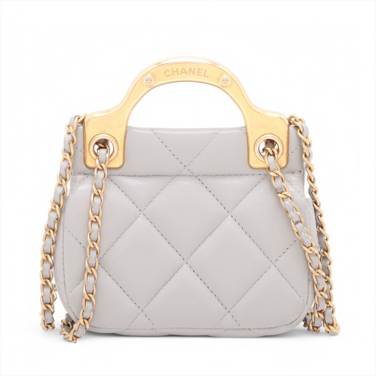 Chanel Chanel Lady Handle Flap Card Holder on Chain Quilted Calfskin Size ONE SIZE - 2 Thumbnail
