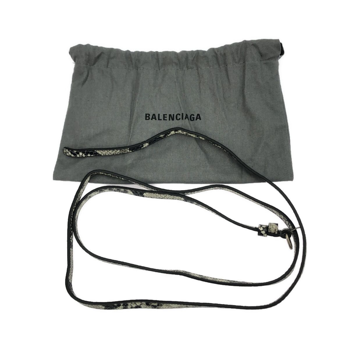 Balenciaga Balenciaga Hourglass Top Handle Bag Python Embossed Leather Size ONE SIZE - 9 Thumbnail