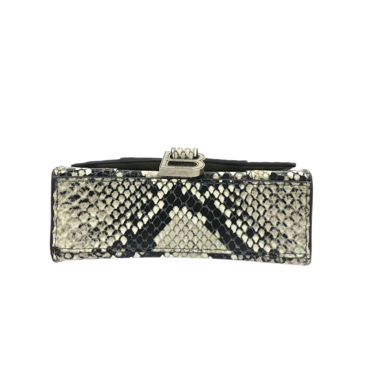 Balenciaga Balenciaga Hourglass Top Handle Bag Python Embossed Leather Size ONE SIZE - 7 Thumbnail