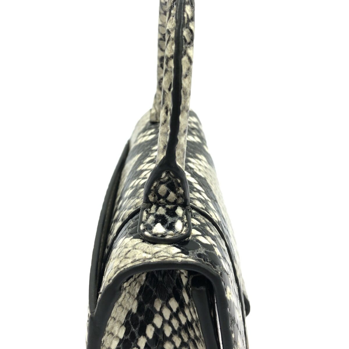 Balenciaga Balenciaga Hourglass Top Handle Bag Python Embossed Leather Size ONE SIZE - 10 Thumbnail