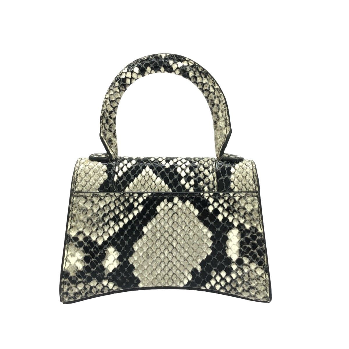 Balenciaga Balenciaga Hourglass Top Handle Bag Python Embossed Leather Size ONE SIZE - 2 Thumbnail