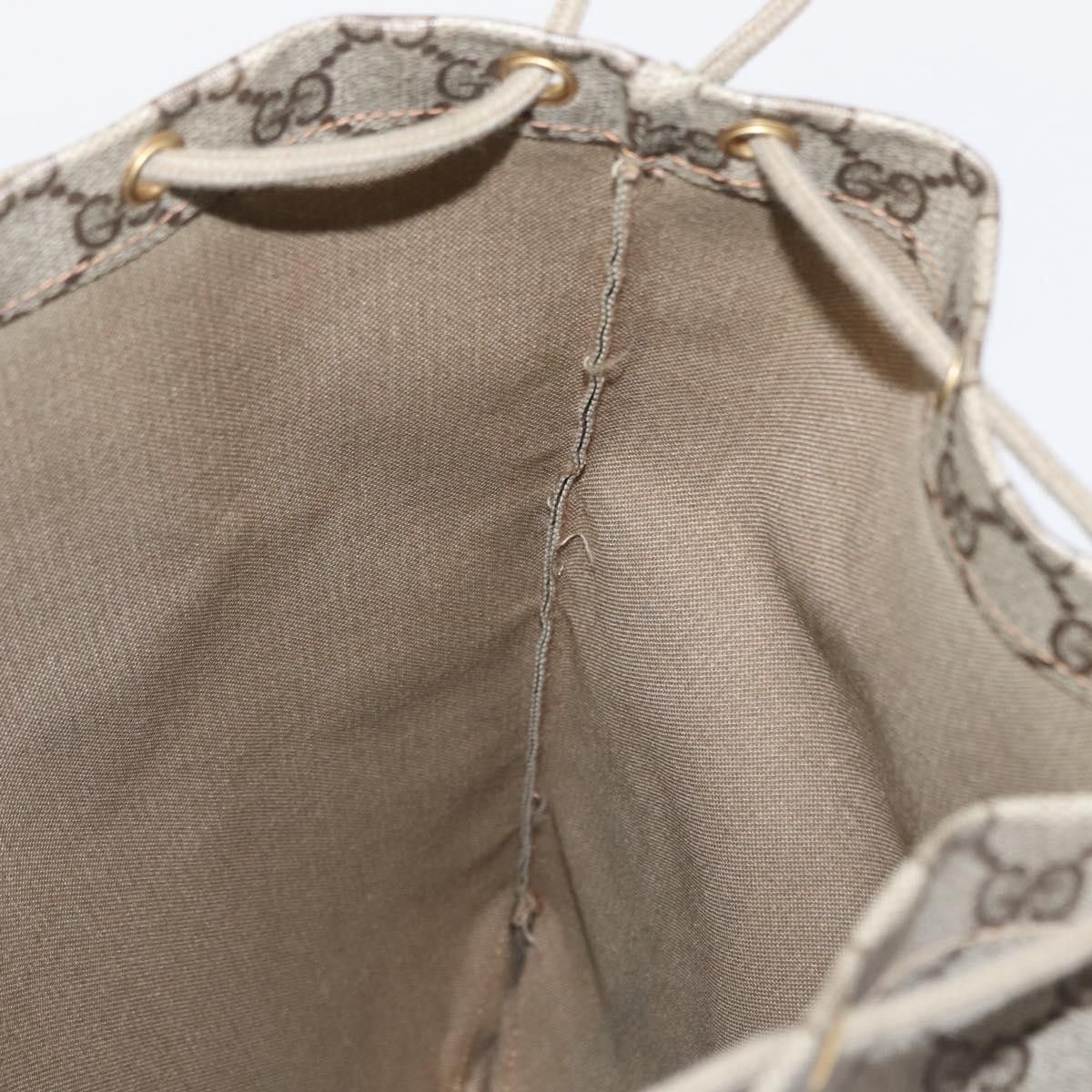Gucci Gucci Drawstring Shoulder Bag GG Canvas with Leather Size ONE SIZE - 19 Thumbnail