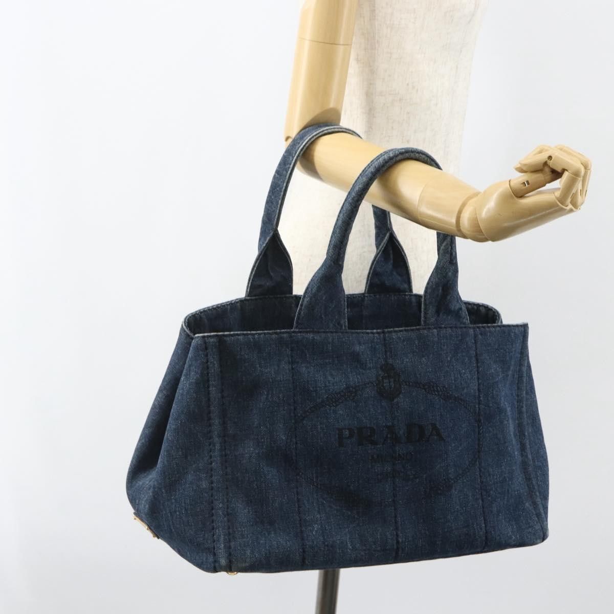 Prada Prada Canapa Tote Denim Size ONE SIZE - 15 Thumbnail