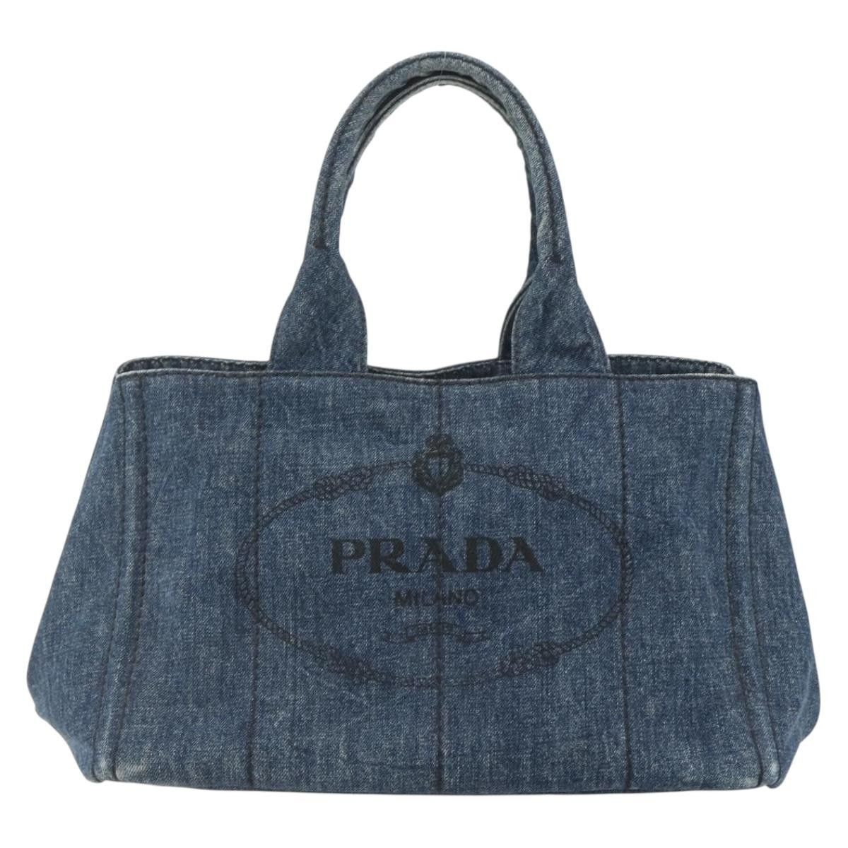 Prada Prada Canapa Tote Denim Size ONE SIZE - 20 Thumbnail