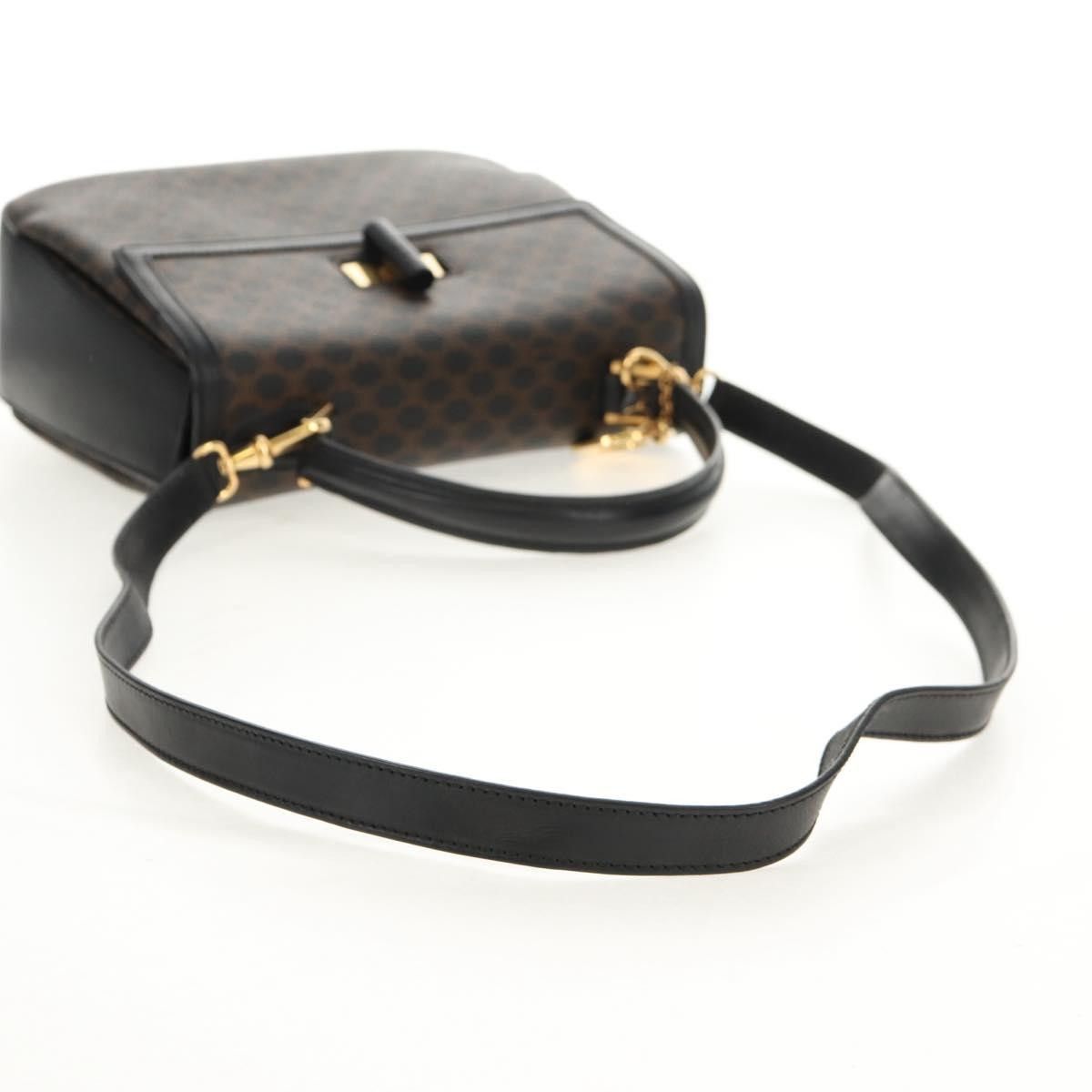 Celine Celine Vintage Convertible Top Handle Bag Macadam Coated Canvas Size ONE SIZE - 14 Thumbnail