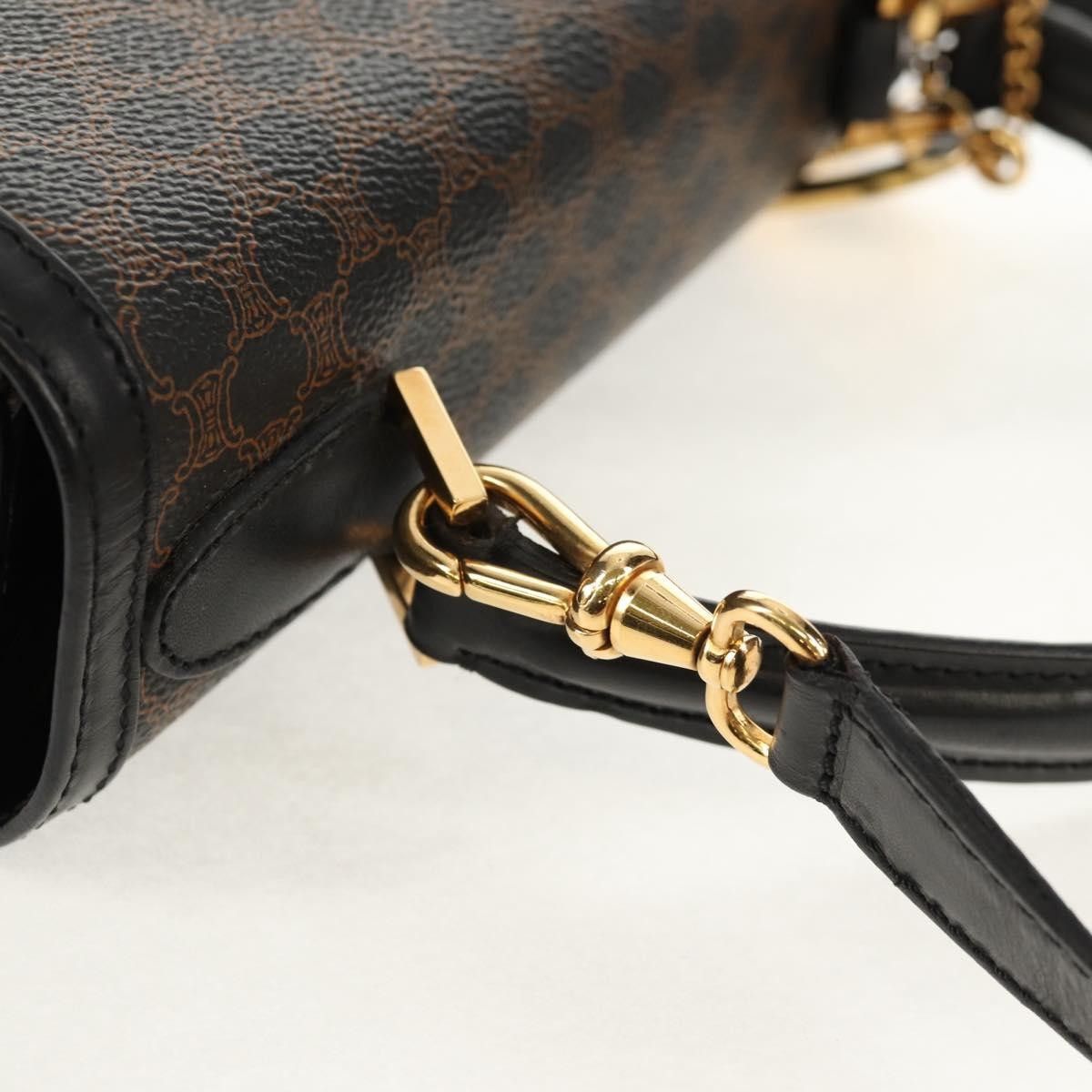 Celine Celine Vintage Convertible Top Handle Bag Macadam Coated Canvas Size ONE SIZE - 15 Thumbnail