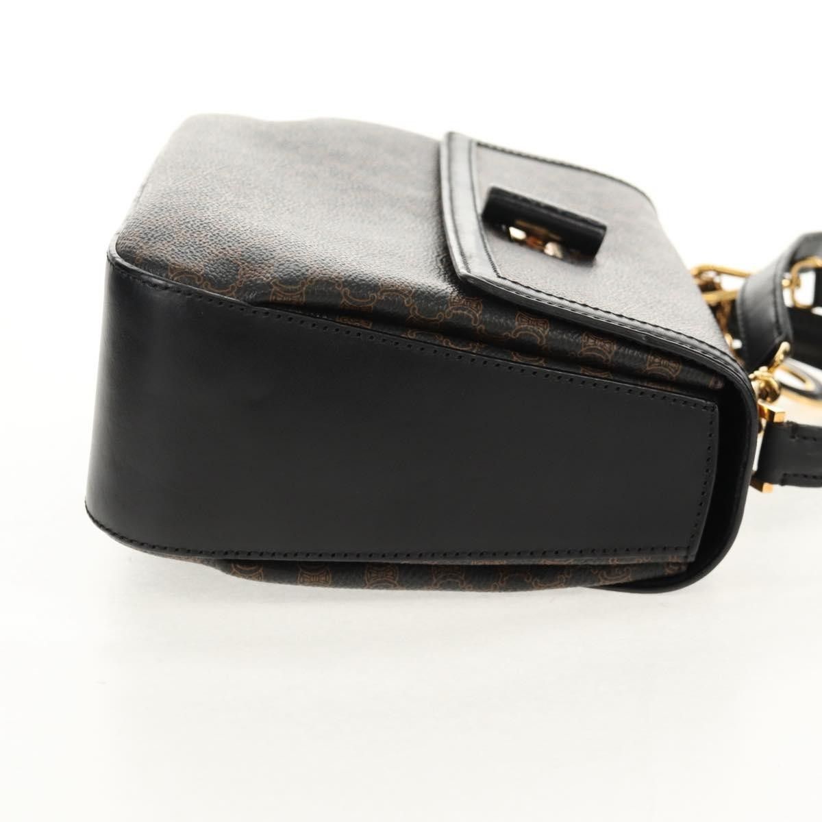 Celine Celine Vintage Convertible Top Handle Bag Macadam Coated Canvas Size ONE SIZE - 4 Thumbnail