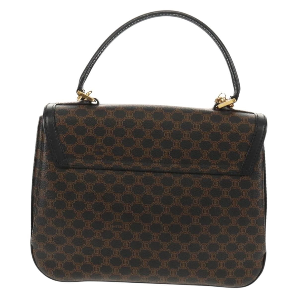Celine Celine Vintage Convertible Top Handle Bag Macadam Coated Canvas Size ONE SIZE - 2 Thumbnail