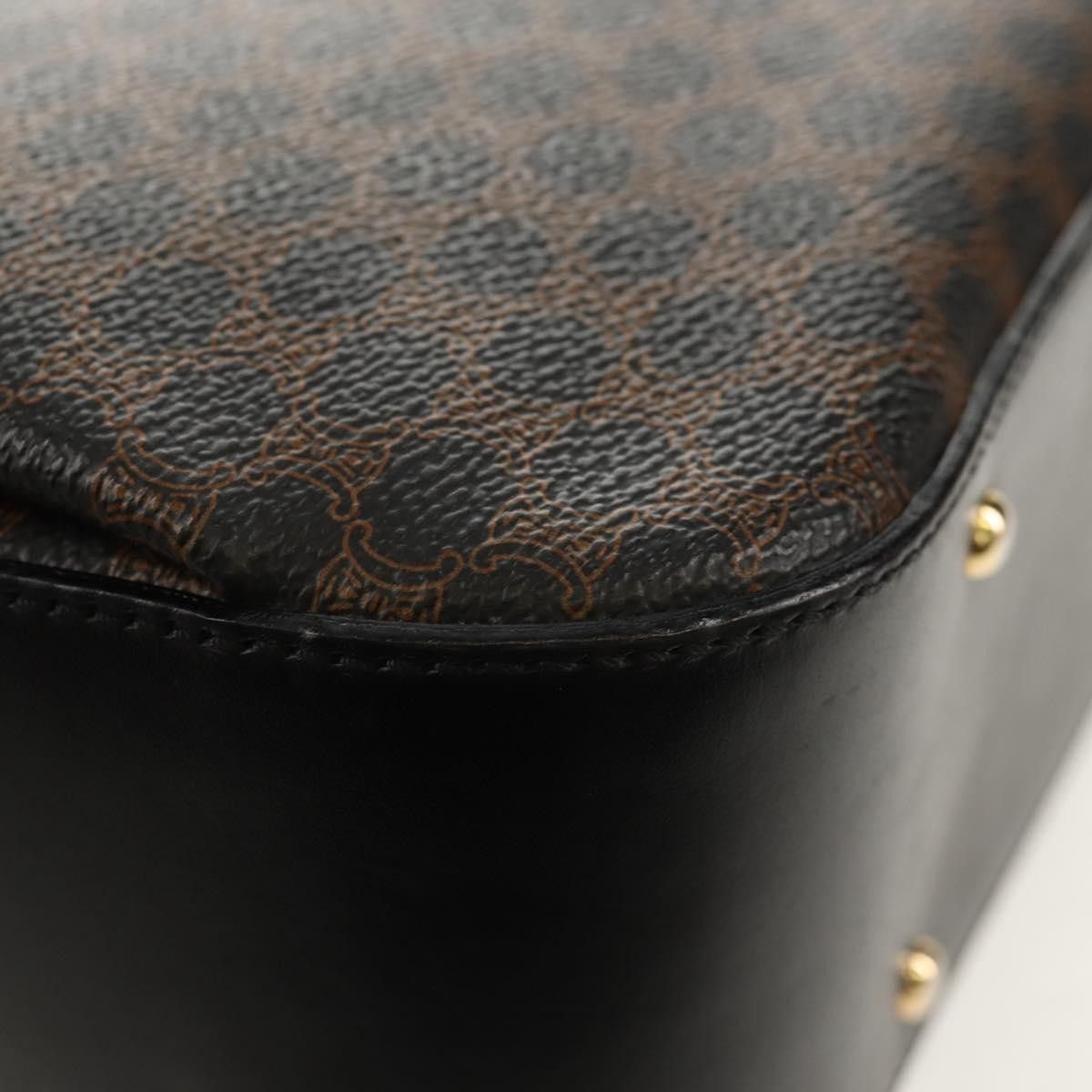 Celine Celine Vintage Convertible Top Handle Bag Macadam Coated Canvas Size ONE SIZE - 10 Thumbnail