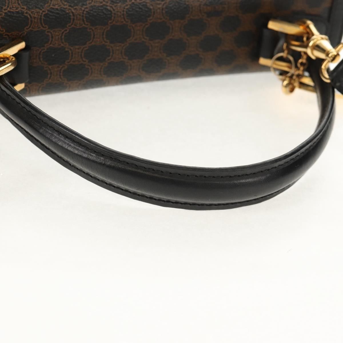 Celine Celine Vintage Convertible Top Handle Bag Macadam Coated Canvas Size ONE SIZE - 7 Thumbnail