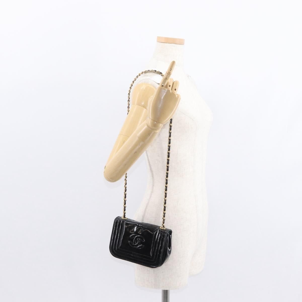 Chanel Chanel Vintage CC Stitch Flap Bag Patent Size ONE SIZE - 17 Thumbnail