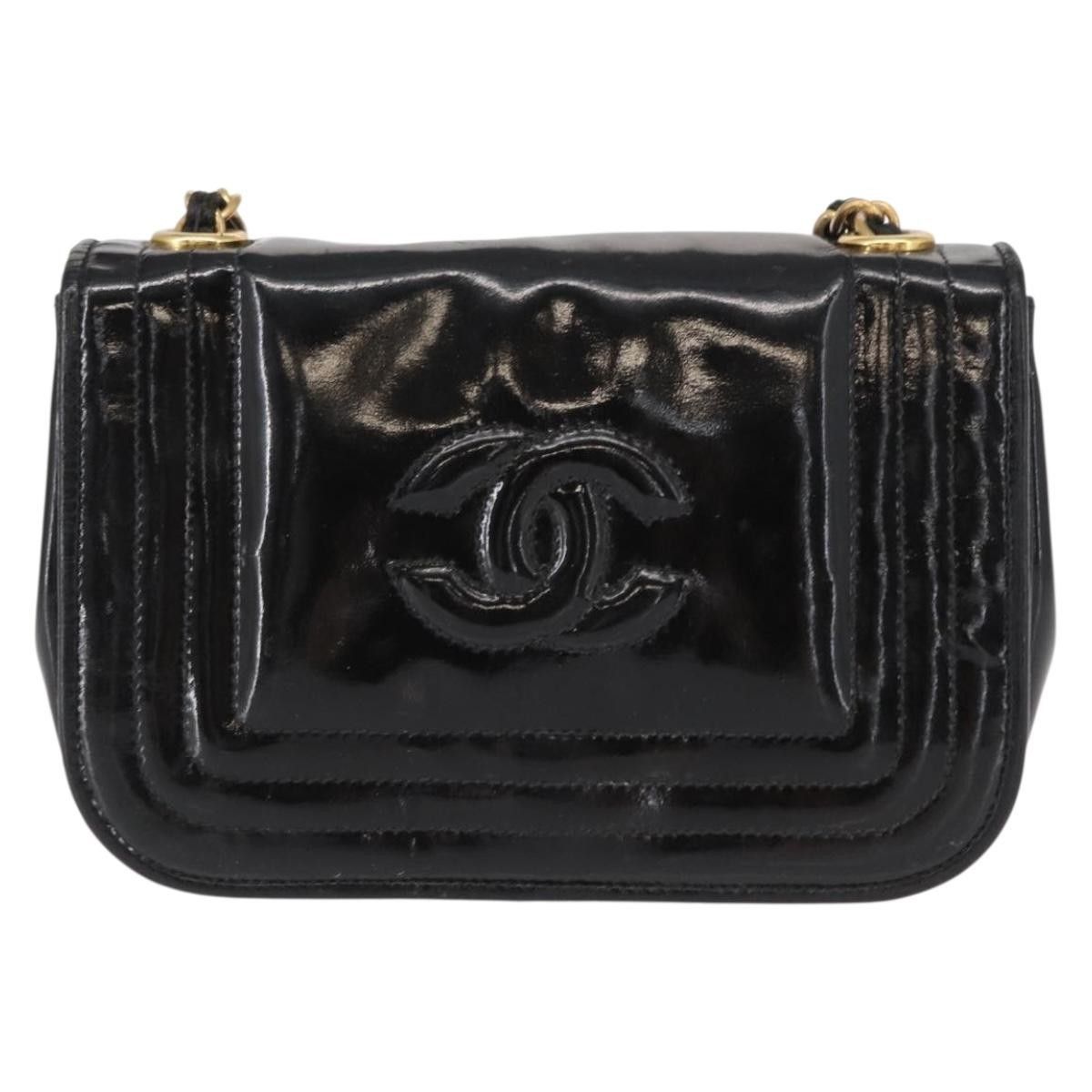 Chanel Chanel Vintage CC Stitch Flap Bag Patent Size ONE SIZE - 24 Thumbnail