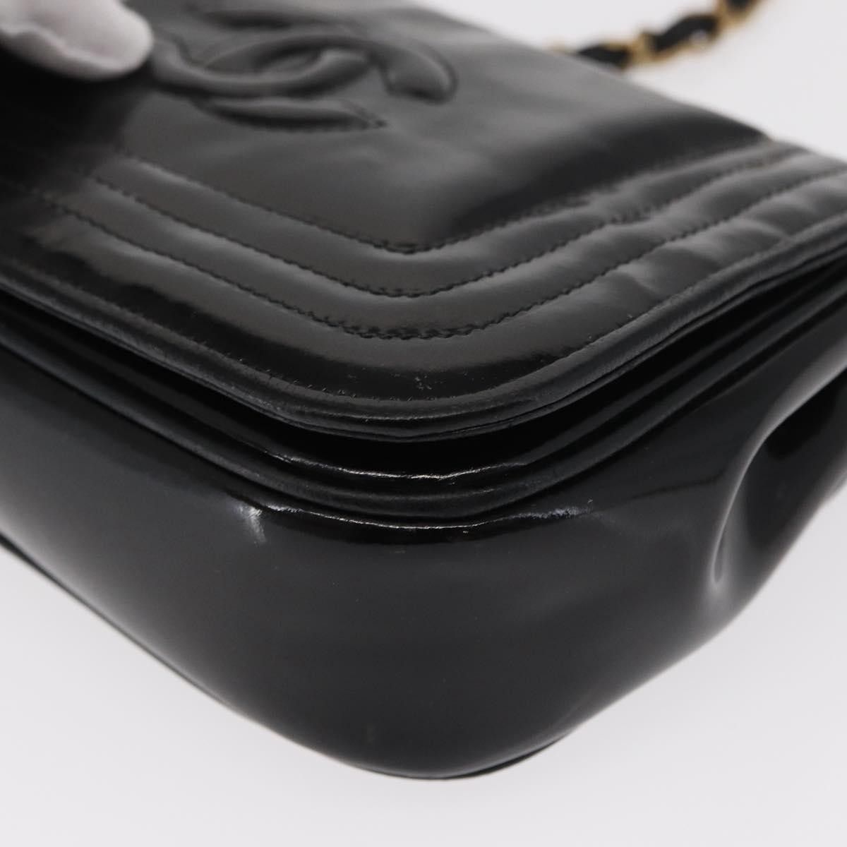 Chanel Chanel Vintage CC Stitch Flap Bag Patent Size ONE SIZE - 10 Thumbnail