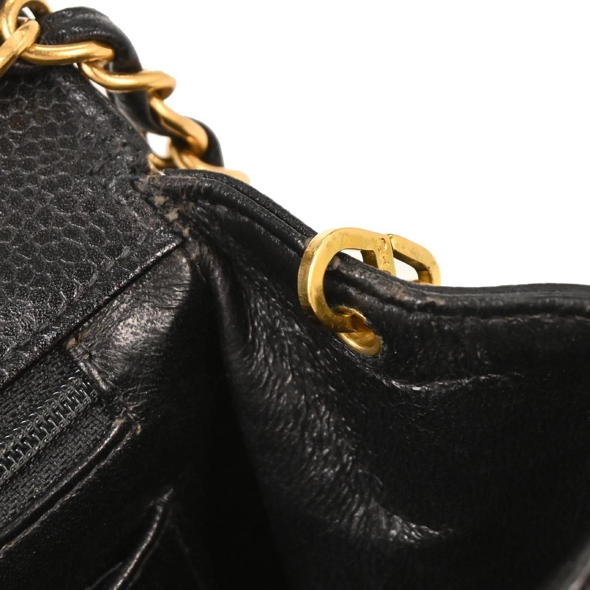 Chanel Chanel Vintage CC Flap Shoulder Bag Quilted Caviar Size ONE SIZE - 9 Thumbnail