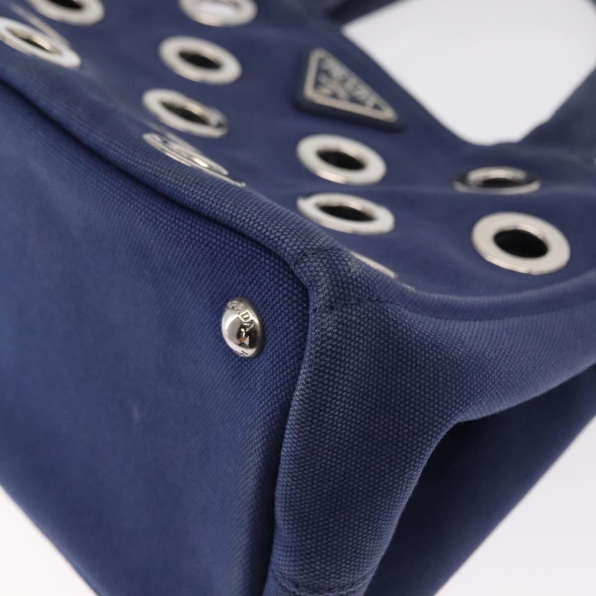 Prada Prada Canapa Convertible Tote Grommet Embellished Canvas Size ONE SIZE - 11 Thumbnail