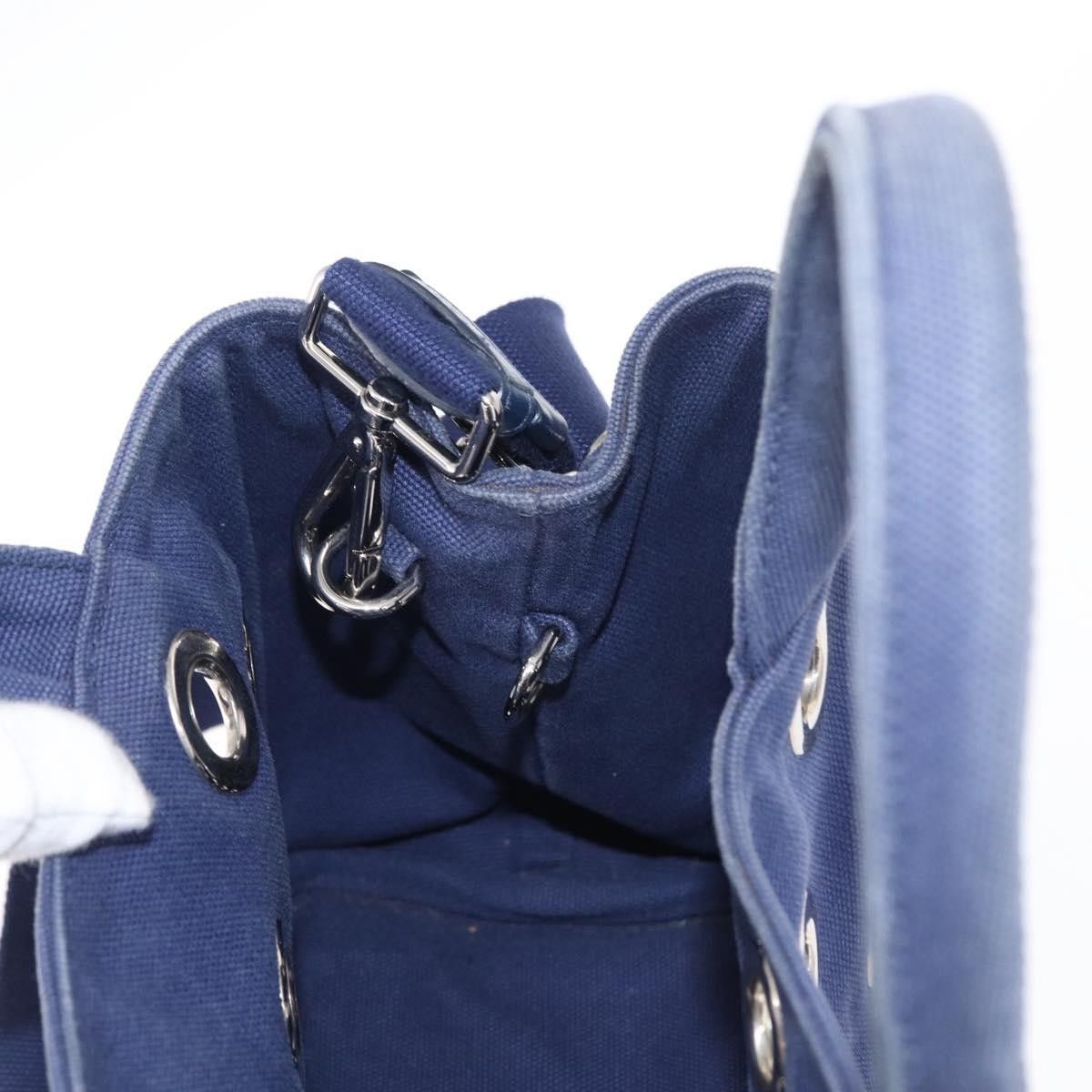 Prada Prada Canapa Convertible Tote Grommet Embellished Canvas Size ONE SIZE - 20 Thumbnail
