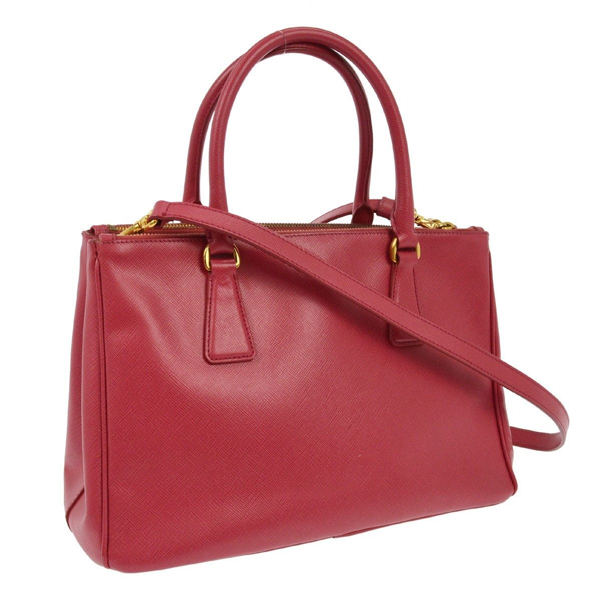 Prada Prada Double Zip Lux Tote Saffiano Leather Size ONE SIZE - 2 Thumbnail
