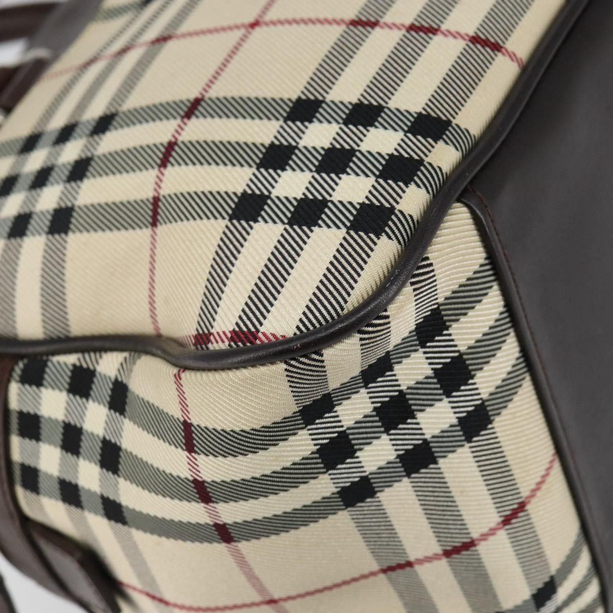 Burberry Burberry Nova Check Bowling Bag Canvas Size ONE SIZE - 11 Thumbnail