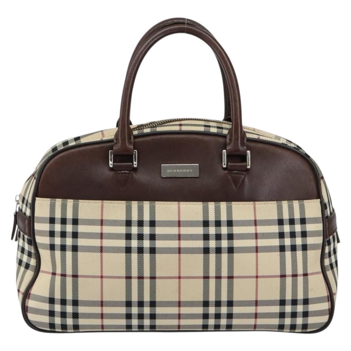 Burberry Burberry Nova Check Bowling Bag Canvas Size ONE SIZE - 22 Thumbnail
