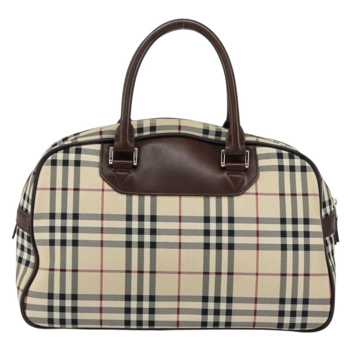 Burberry Burberry Nova Check Bowling Bag Canvas Size ONE SIZE - 2 Thumbnail
