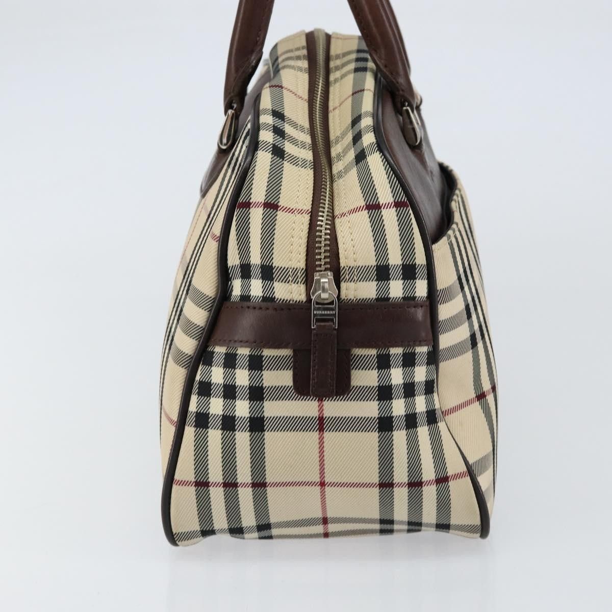 Burberry Burberry Nova Check Bowling Bag Canvas Size ONE SIZE - 3 Thumbnail