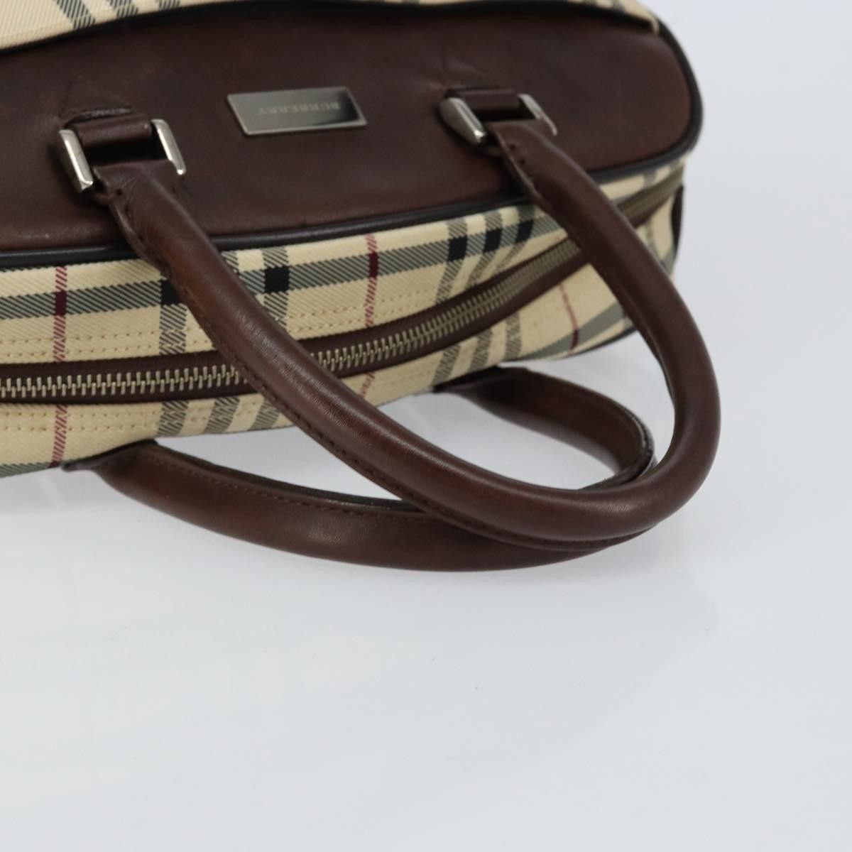 Burberry Burberry Nova Check Bowling Bag Canvas Size ONE SIZE - 7 Thumbnail