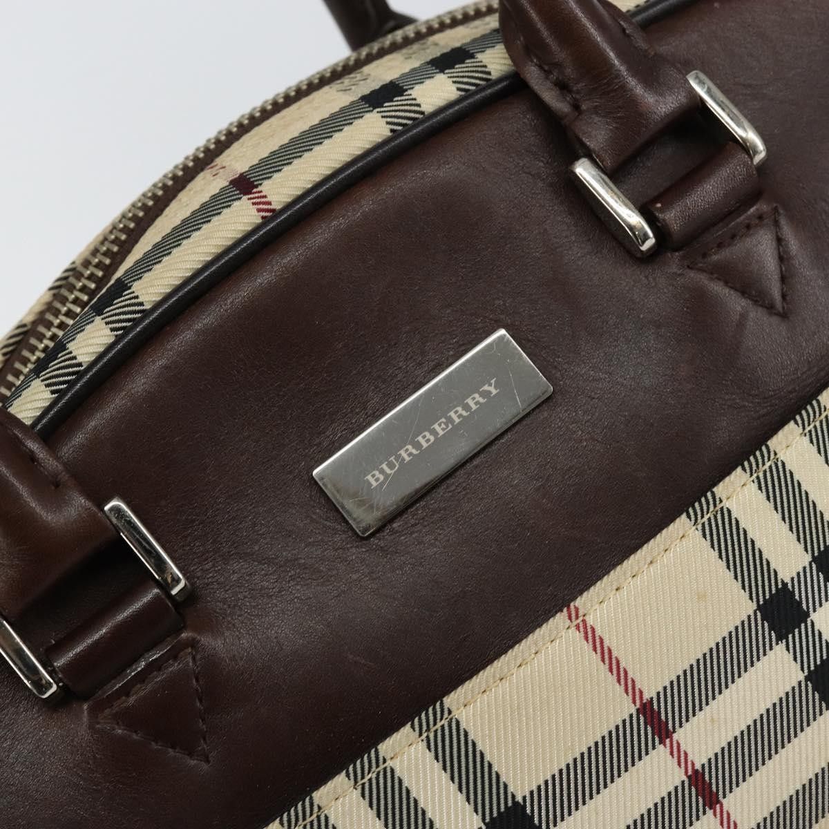 Burberry Burberry Nova Check Bowling Bag Canvas Size ONE SIZE - 6 Thumbnail