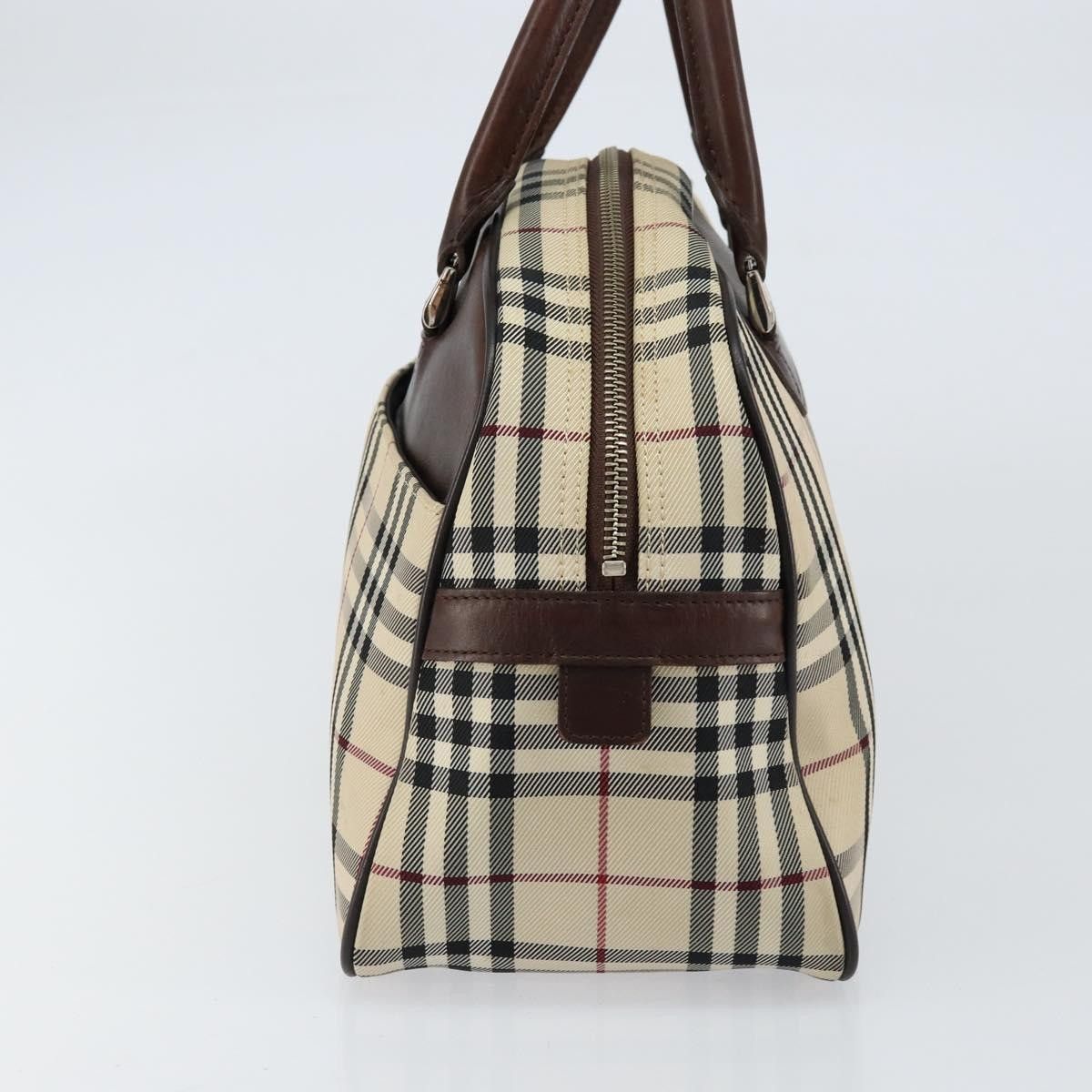 Burberry Burberry Nova Check Bowling Bag Canvas Size ONE SIZE - 4 Thumbnail