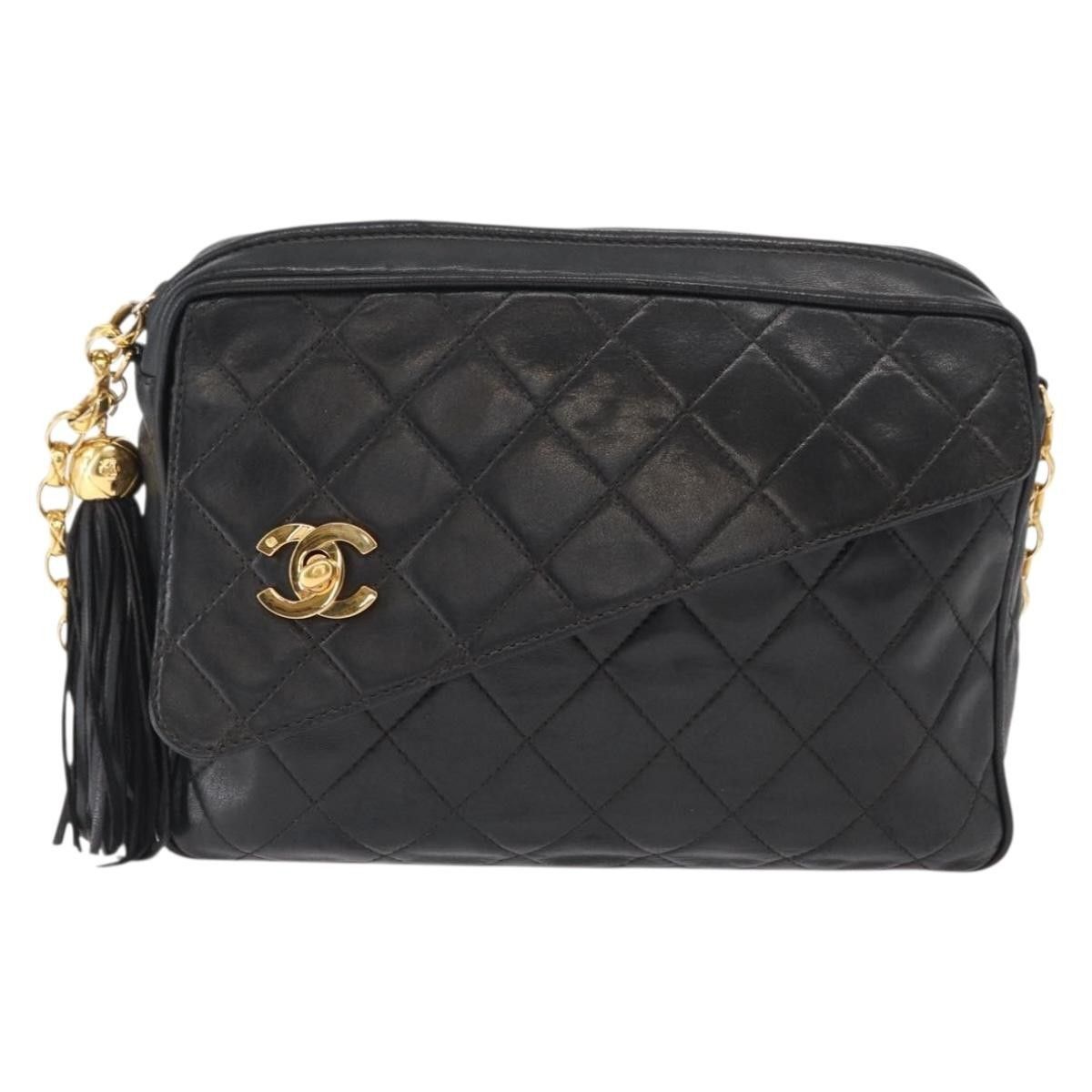 Chanel Chanel CC Chain & Tassel Front Pocket Camera Bag Quilted Lambskin Size ONE SIZE - 20 Thumbnail