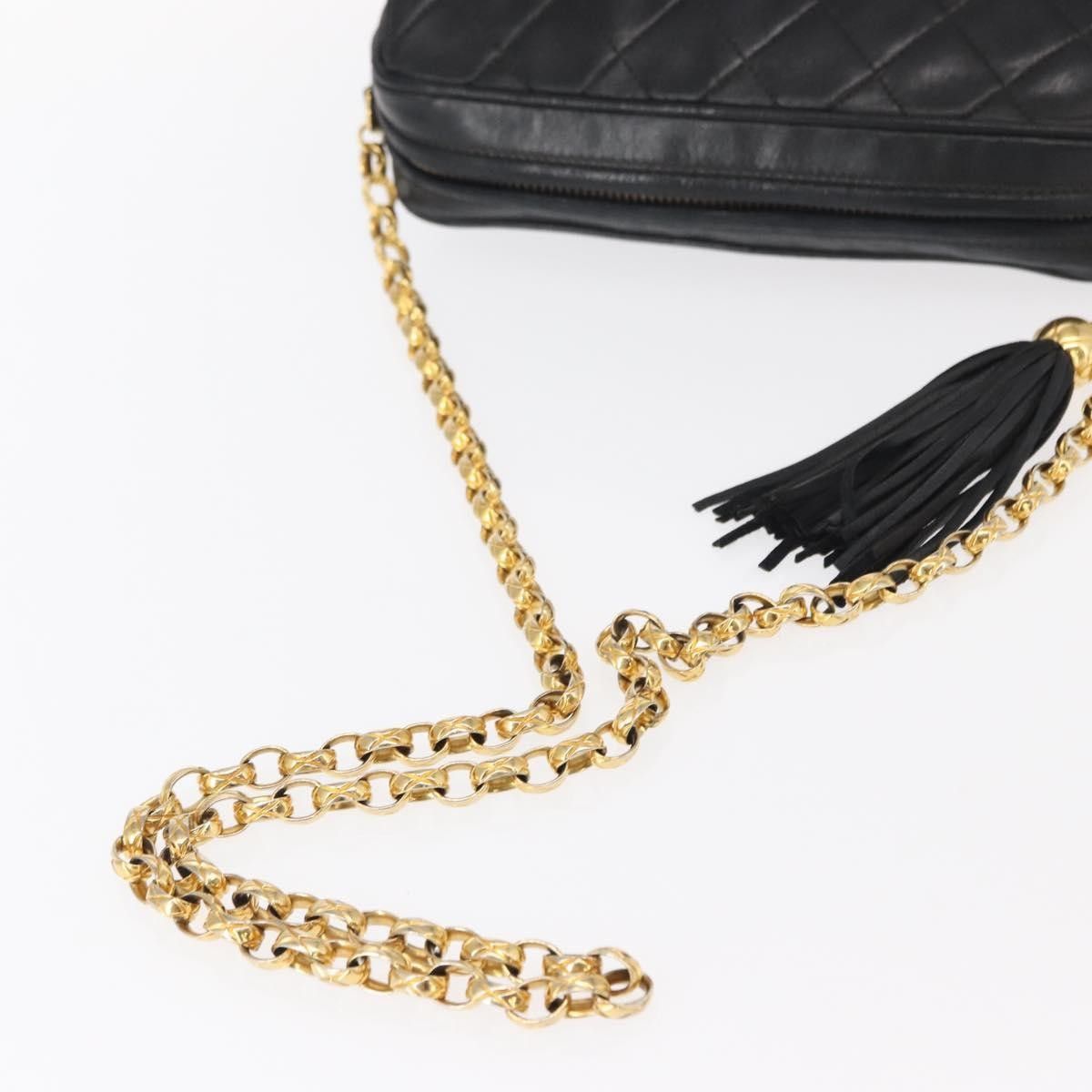 Chanel Chanel CC Chain & Tassel Front Pocket Camera Bag Quilted Lambskin Size ONE SIZE - 8 Thumbnail