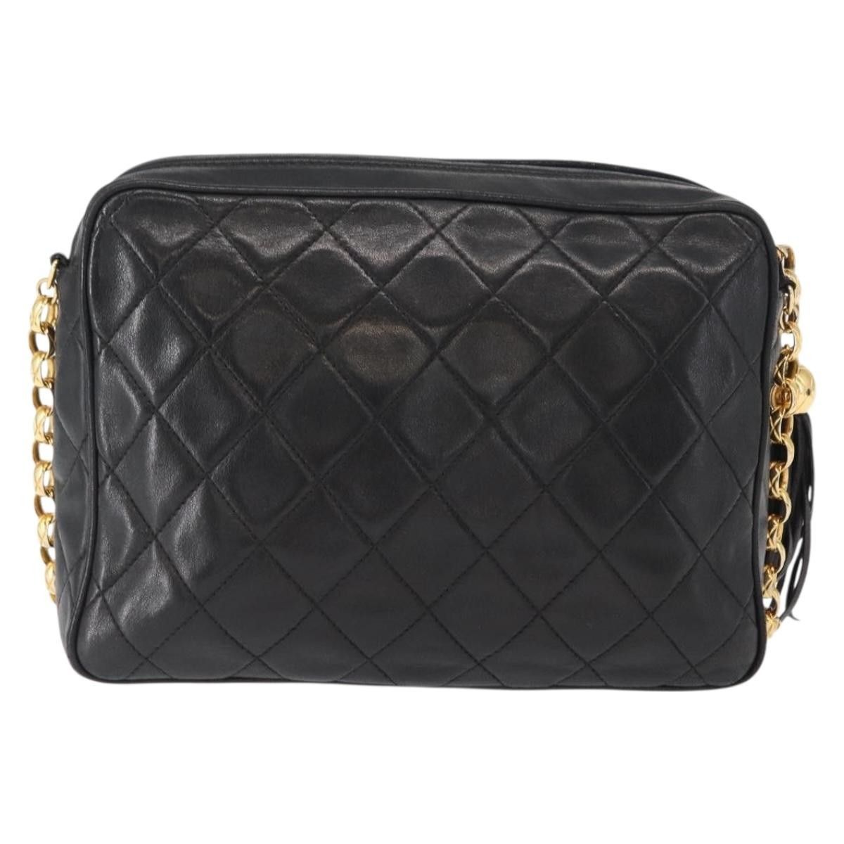 Chanel Chanel CC Chain & Tassel Front Pocket Camera Bag Quilted Lambskin Size ONE SIZE - 2 Thumbnail