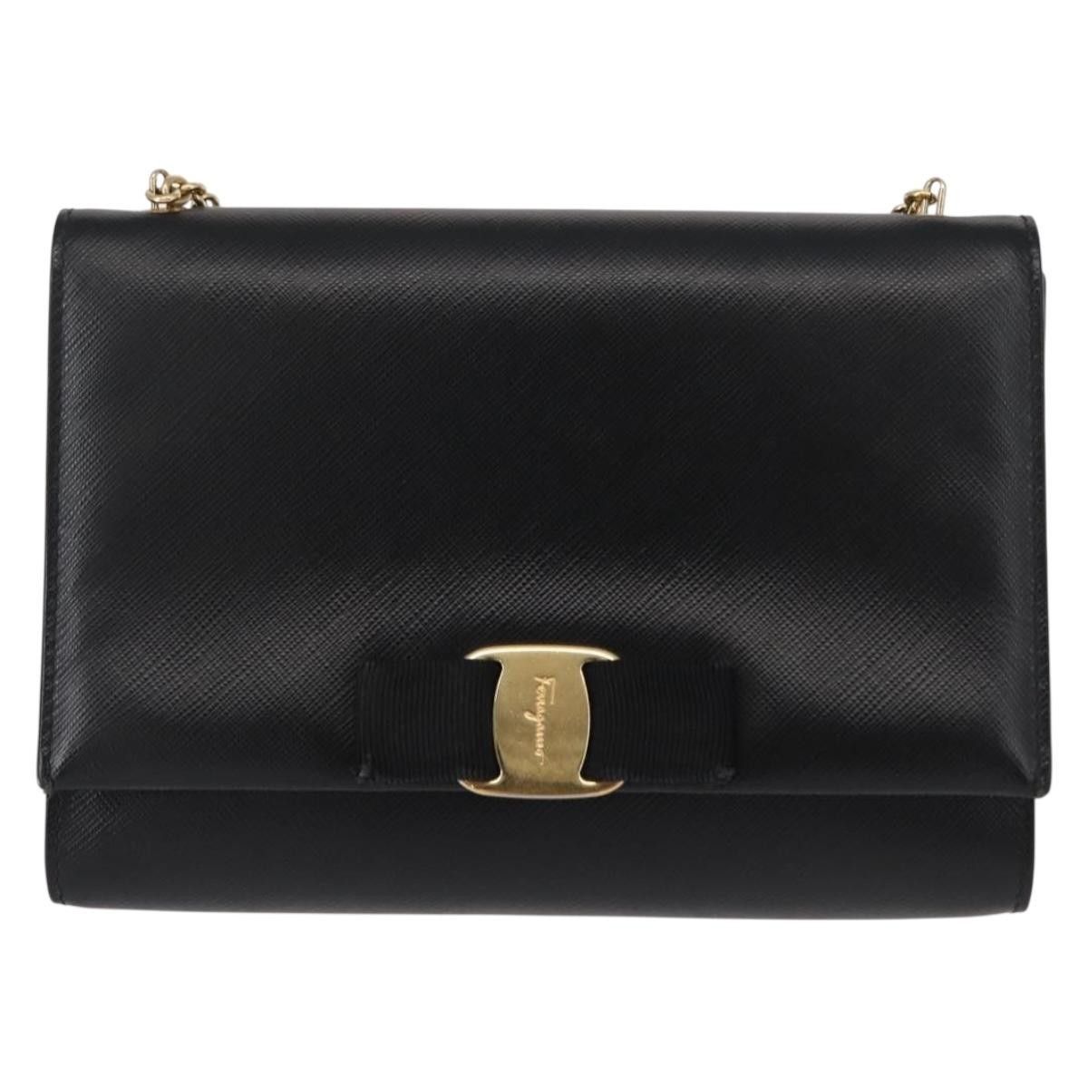 Salvatore Ferragamo Salvatore Ferragamo Vala Chain Shoulder bag Leather Size ONE SIZE - 18 Thumbnail