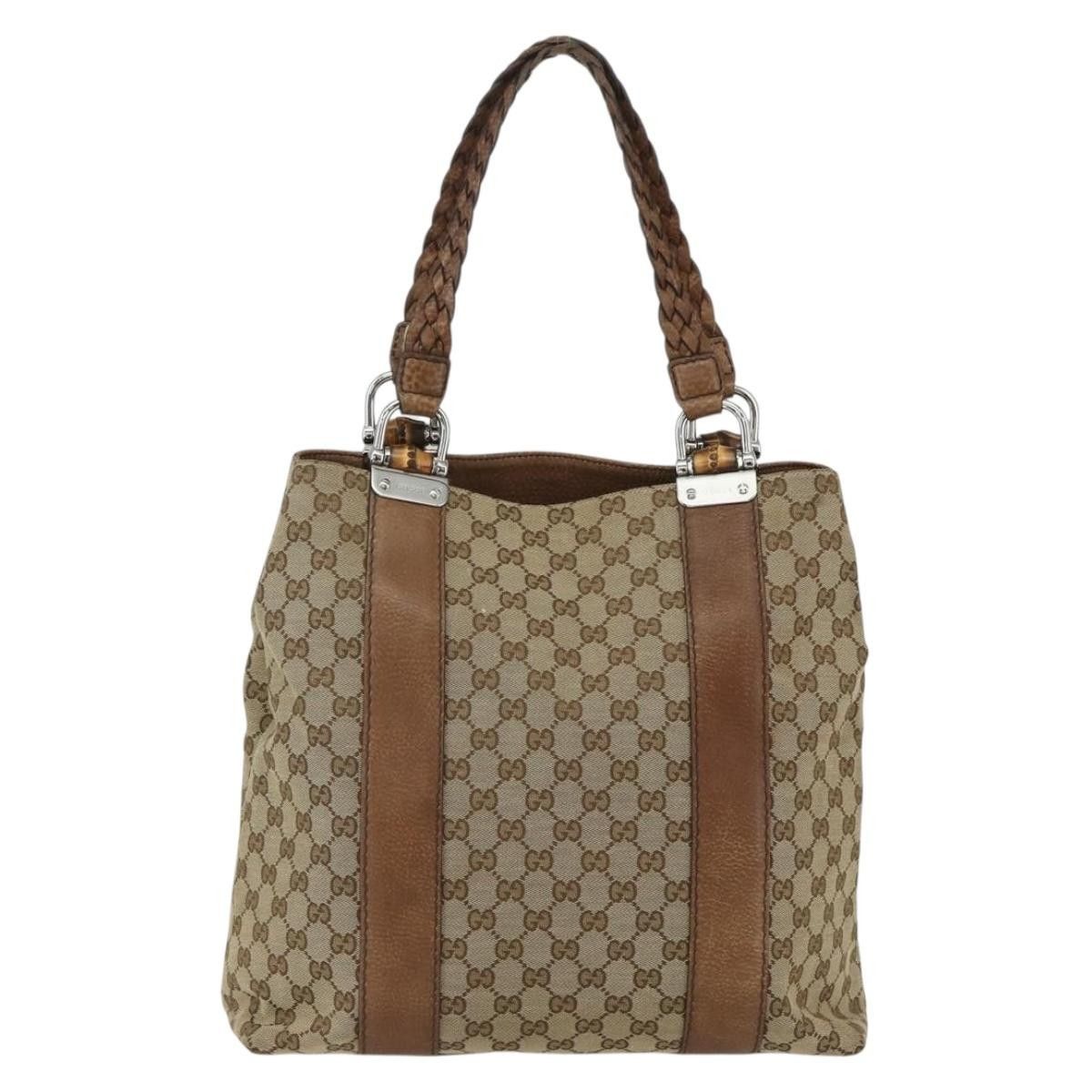 Gucci Gucci Bamboo Bar Tote GG Canvas Size ONE SIZE - 2 Thumbnail