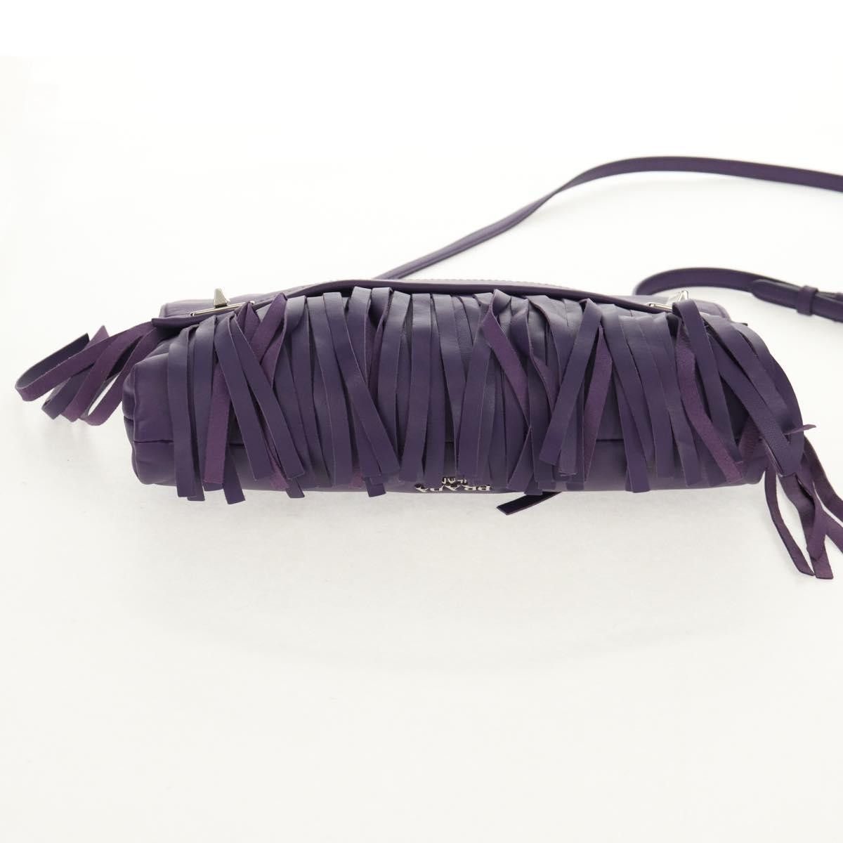 Prada Prada Double Turn Lock Flap Bag Leather with Fringe Size ONE SIZE - 17 Thumbnail