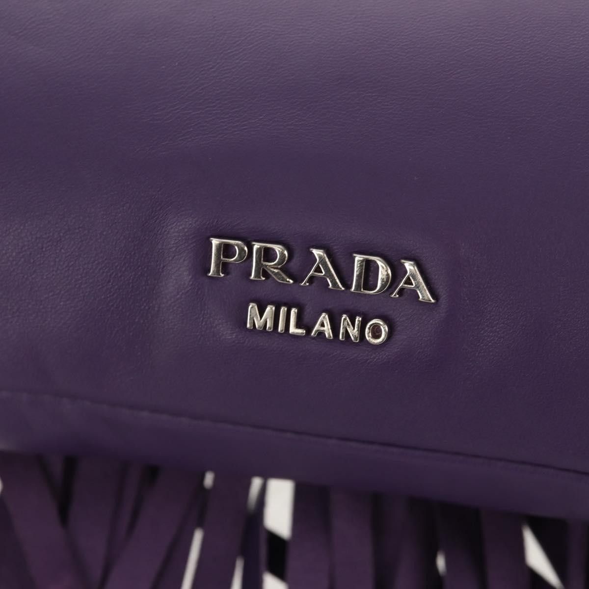 Prada Prada Double Turn Lock Flap Bag Leather with Fringe Size ONE SIZE - 15 Thumbnail