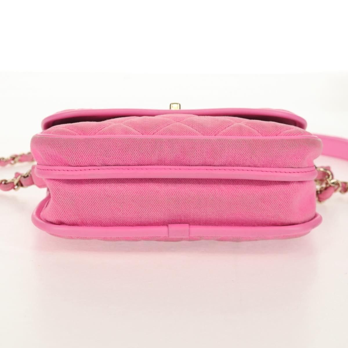 Chanel Chanel Flap Messenger Bag Quilted Denim Size ONE SIZE - 17 Thumbnail