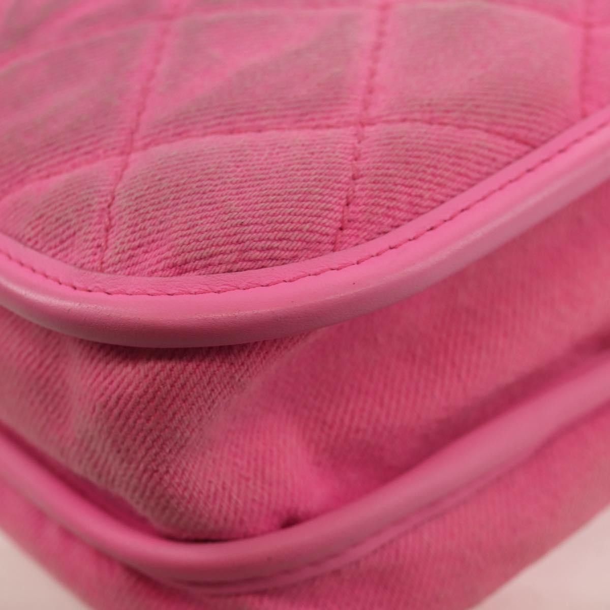 Chanel Chanel Flap Messenger Bag Quilted Denim Size ONE SIZE - 12 Thumbnail