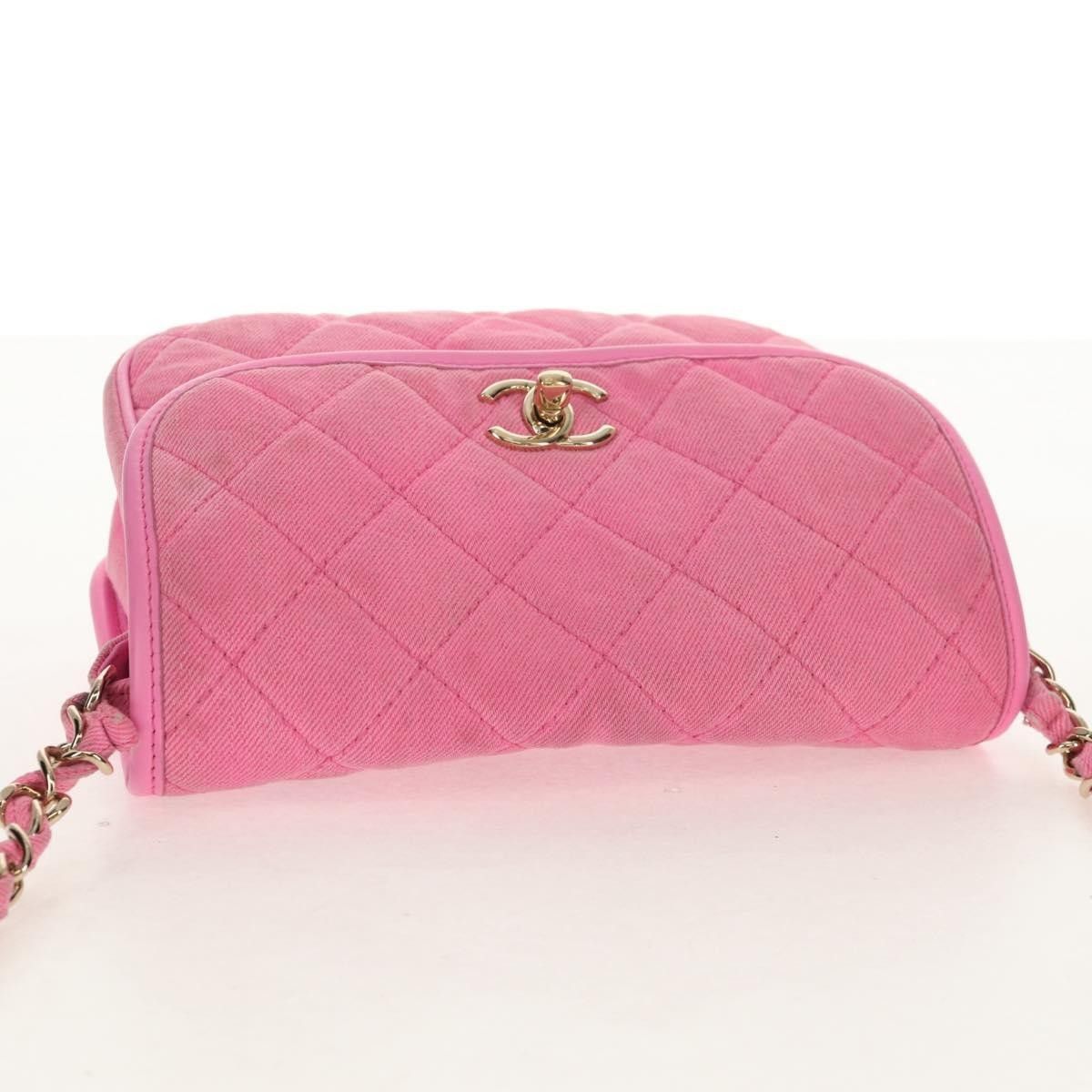 Chanel Chanel Flap Messenger Bag Quilted Denim Size ONE SIZE - 18 Thumbnail