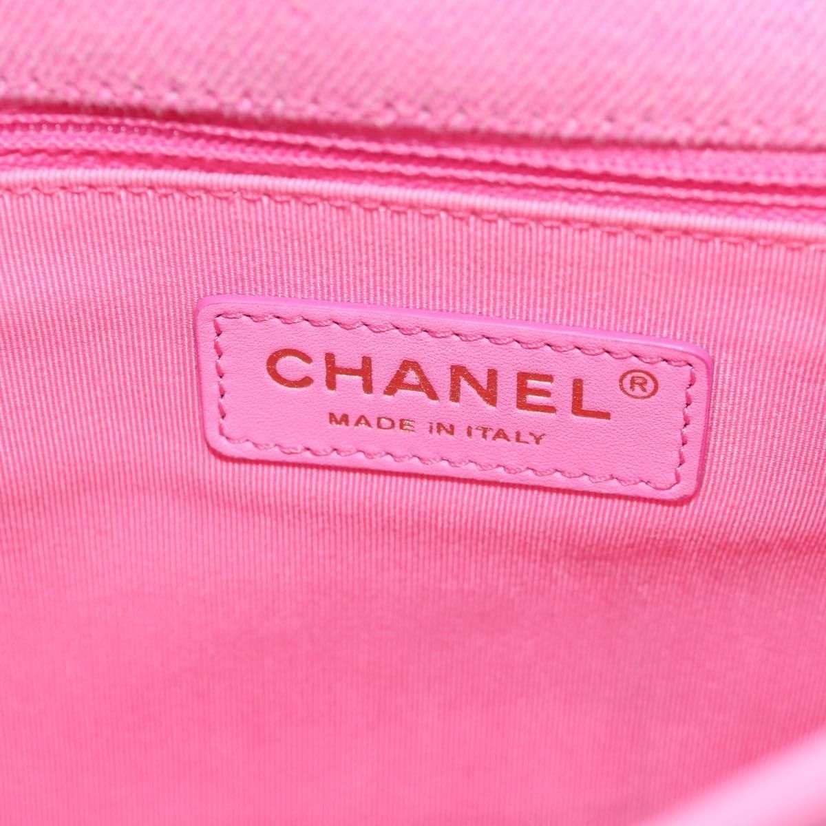 Chanel Chanel Flap Messenger Bag Quilted Denim Size ONE SIZE - 6 Thumbnail