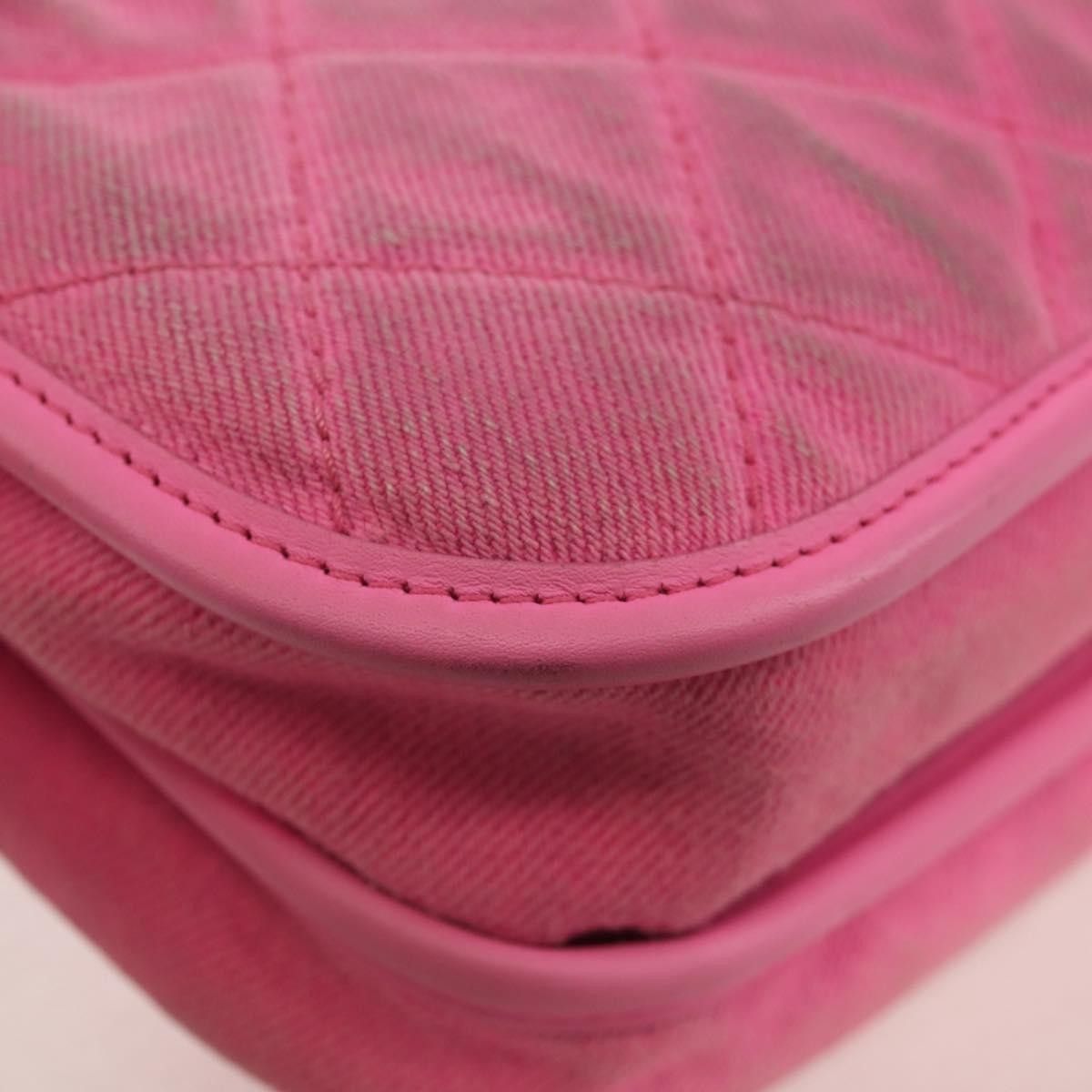 Chanel Chanel Flap Messenger Bag Quilted Denim Size ONE SIZE - 11 Thumbnail