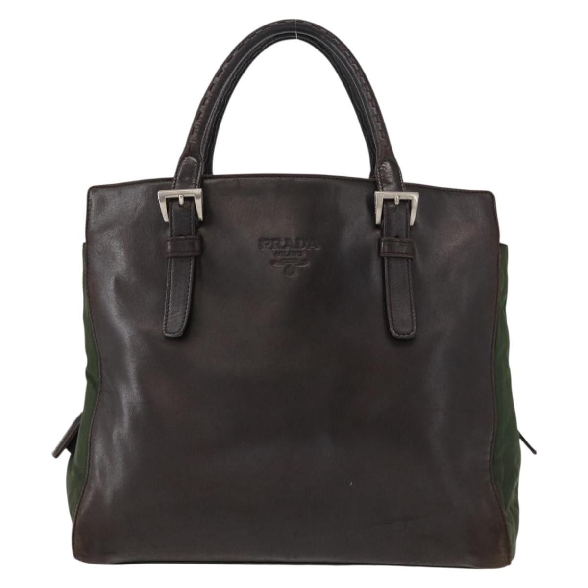 Prada Prada Vintage Tote Tessuto with Leather Size ONE SIZE - 24 Thumbnail