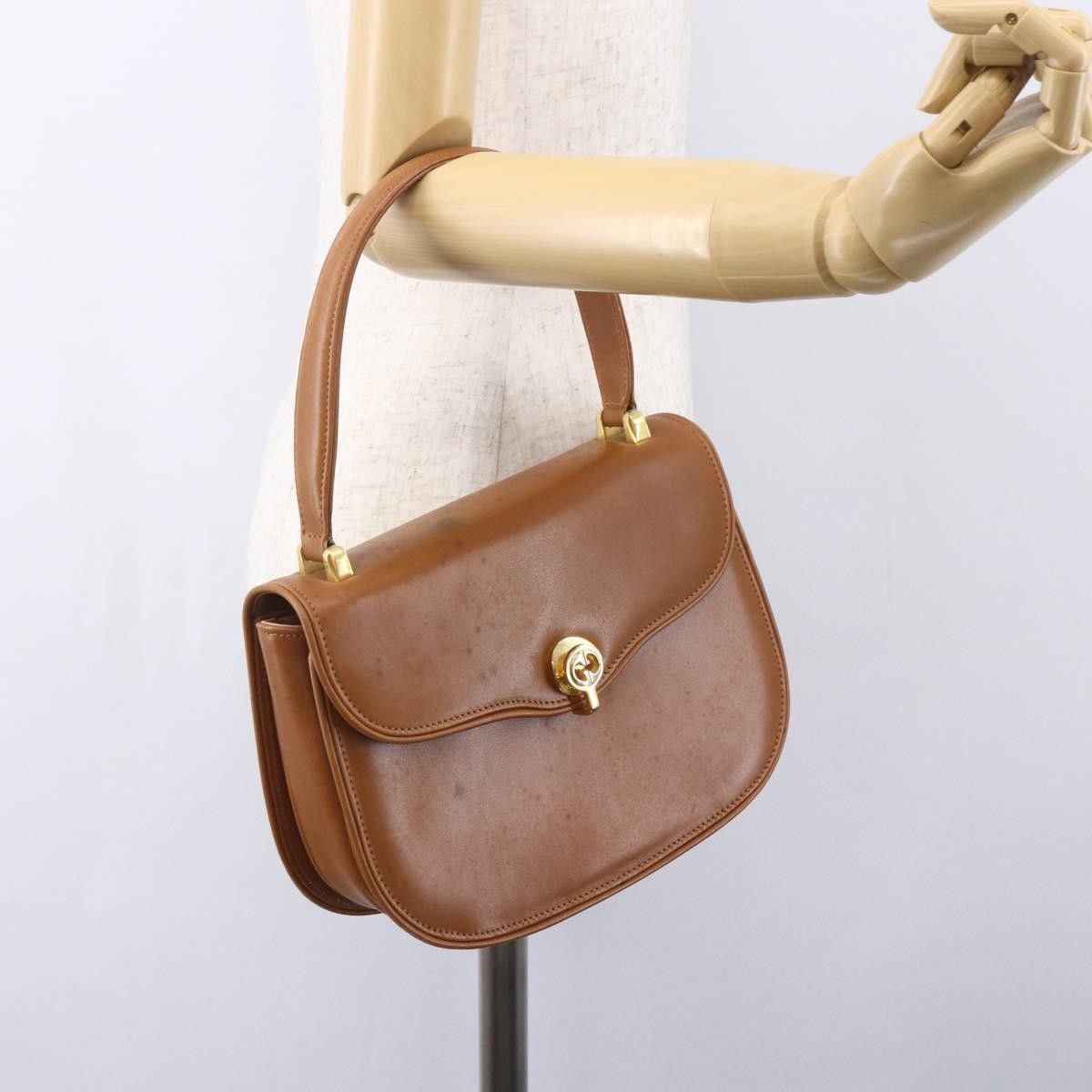Gucci Gucci Vintage Handbag Leather Size ONE SIZE - 13 Thumbnail